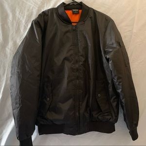 Black bomber jacket